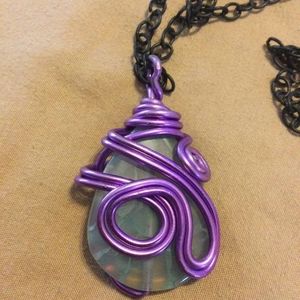 Wire wrapped necklace